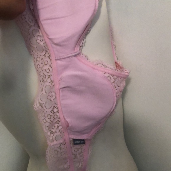 Halter Bra by aerie S/P (Pink).  Beautiful laced bralette. - Picture 5 of 6